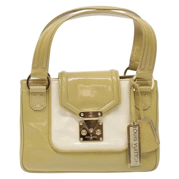 LOUIS VUITTON Cruise Line Sac Bicolor Hand Bag Enamel Yellow M92547 Auth BA4124 - Picture 2 of 16